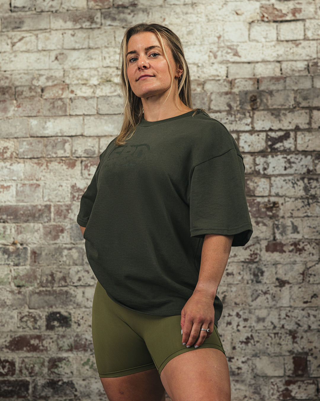 Tricou Oversize Kaki