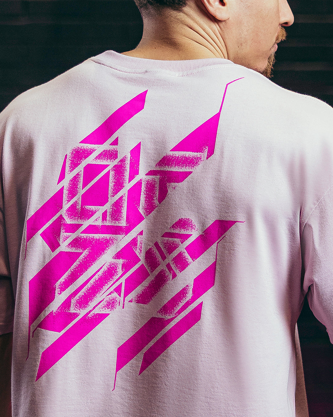 Tricou oversize roz pastel Nova