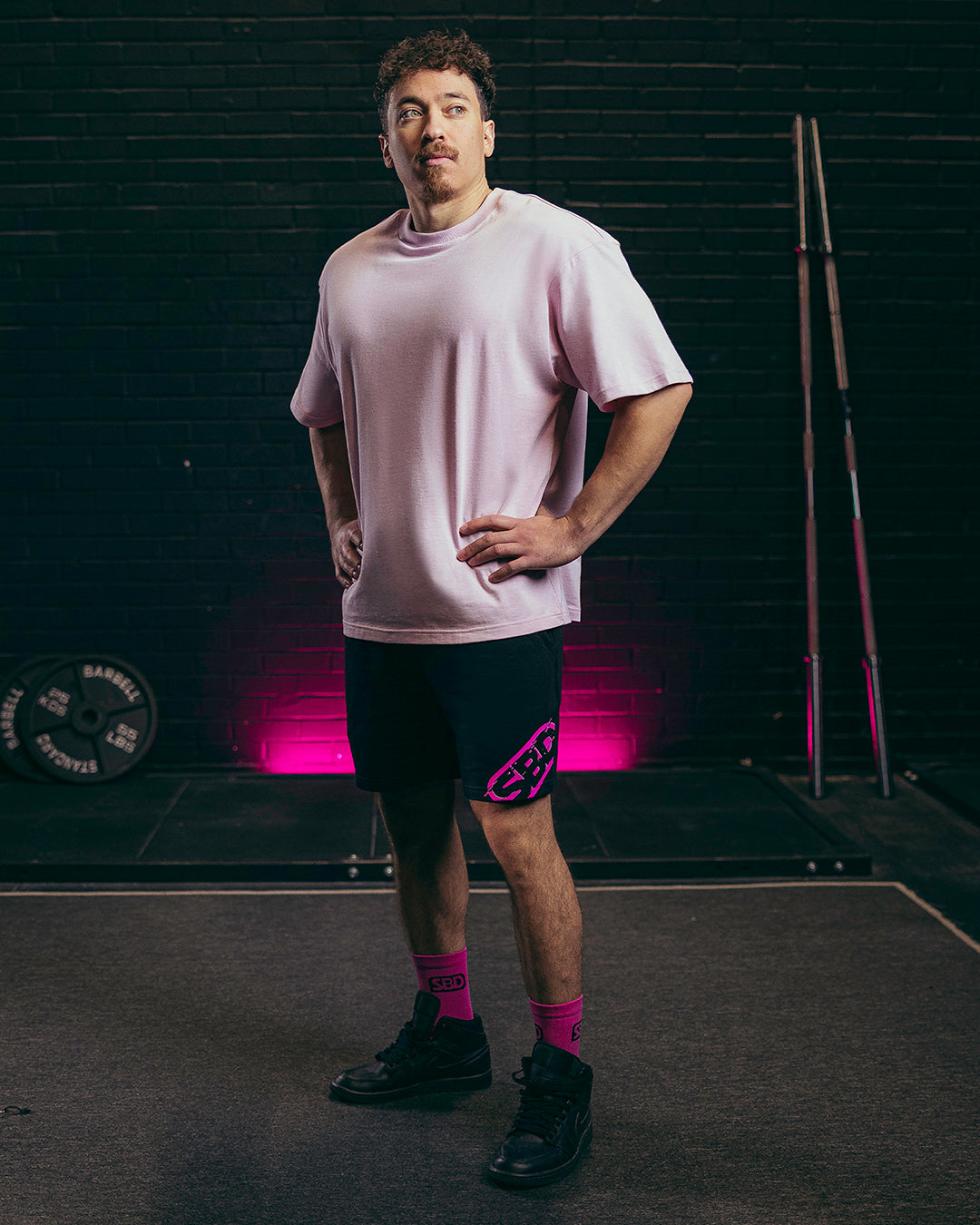 Tricou oversize roz pastel Nova